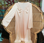 60s Peach & Lace Nightgown By Vanity Fair, SM