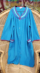 80s Blue House Coat Robe, MD