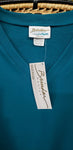 90s Teal Sleeveless Sport Sweatshirt By Brindar Design With Original Tag!, XL