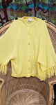 AS IS 60s Yellow Sweater Poncho
