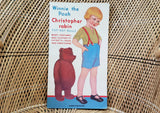 1988 Winnie The Pooh Christopher Robin Cut-Out Dolls