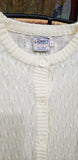 1970s Cream Cardigan By Empire Knitwear Company A Gene Stuart Original, LG